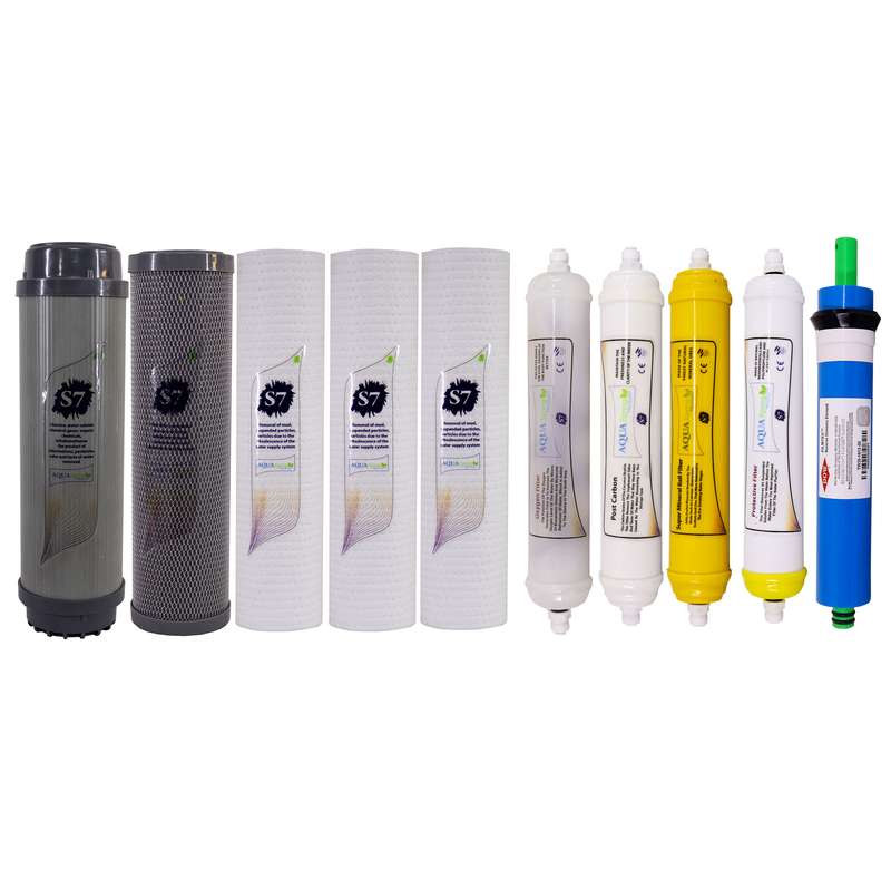 فیلتر دستگاه تصفیه آب آکوآ اسپرینگ مدل F-S7-R10A مجموعه 10 عددی