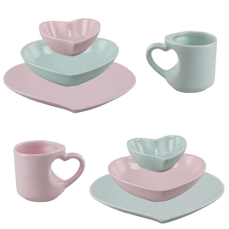 سرويس غذاخوري 8 پارچه مدل قلب