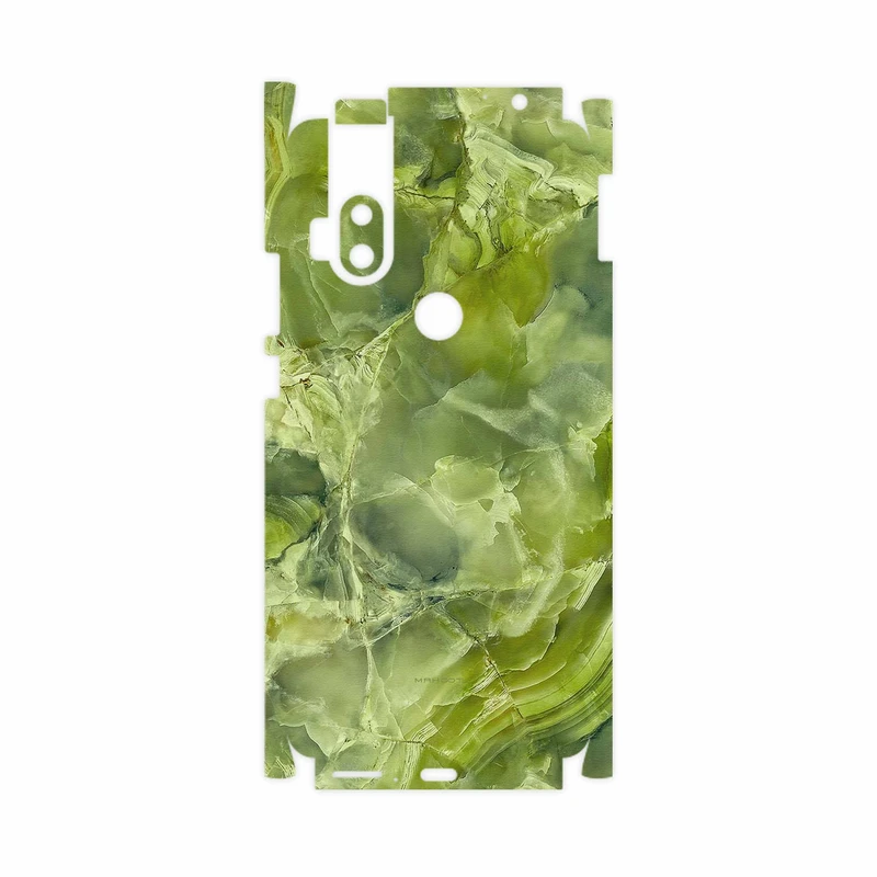 برچسب پوششی ماهوت مدل Green Crystal Marble-FullSkin مناسب برای گوشی موبایل موتورولا One Hyper