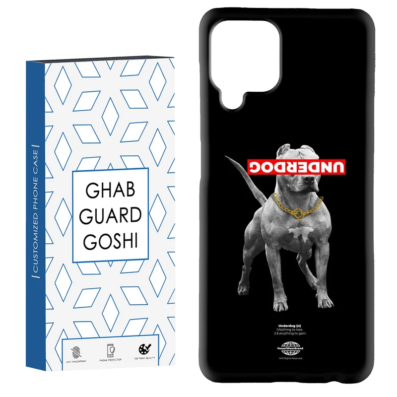 کاور قاب گارد گوشی طرح پیتبول کد Dimo-744 مناسب برای گوشی موبایل سامسونگ Galaxy A12 /  M12