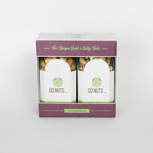   آجیل هدیه گلستانه 3 مخلوط و بادام هندی گوناتس - 600 گرم