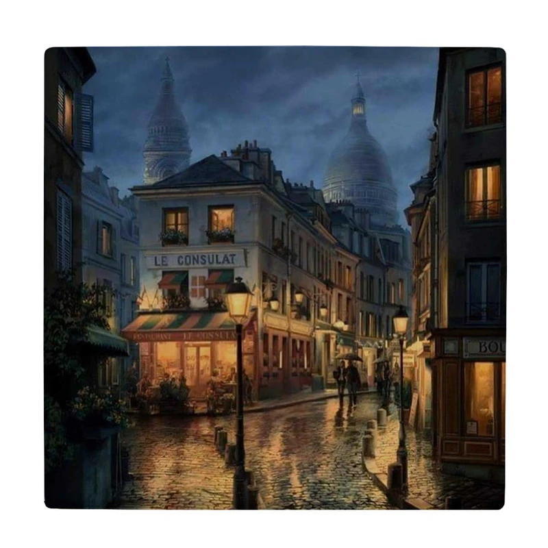  زیر لیوانی طرح شهر بارانی کد    3672372_1695