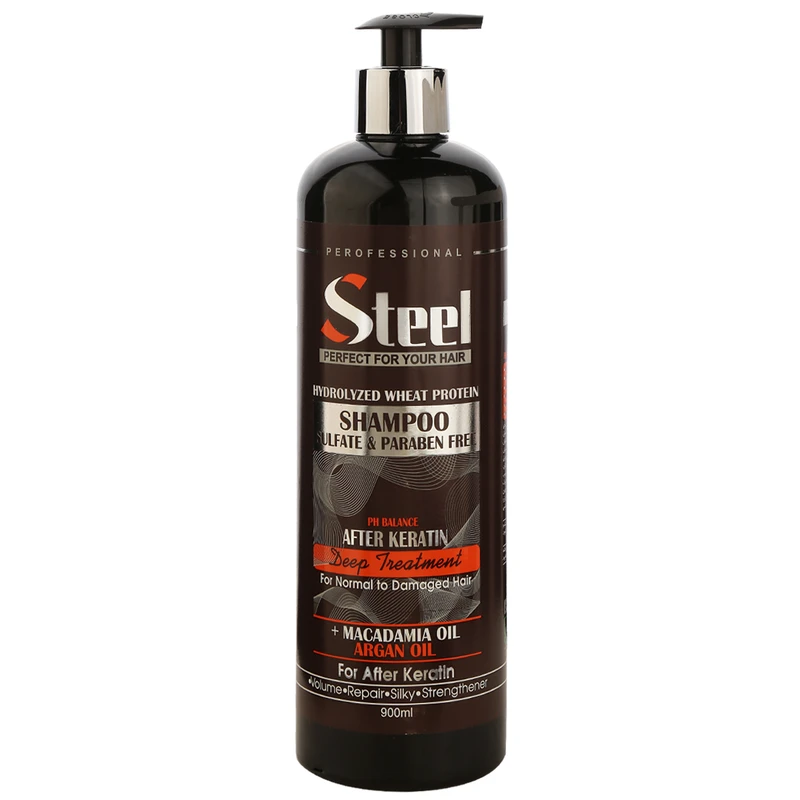 شامپو مو استیل مدل کراتین حجم 900 میلی لیتر