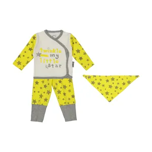 ست 3 تکه لباس نوزادی آدمک مدل 2171121-19