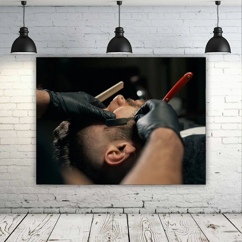 پوستر دیواری طرح آرایشگاه مردانه کد FP103859