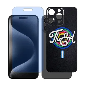 Glass Together model blue cut screen protector Suitable for Apple iPhone 16 Pro Max mobile phone with back cover sticker