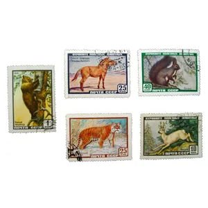 تمبر یادگاری طرح طبیعت مدل حیوانات کد mo-531 مجموعه 5 عددی