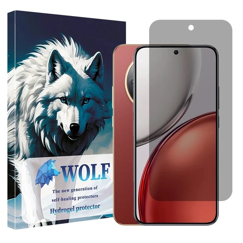 محافظ صفحه نمایش حریم شخصی ولف مدل هیدروژلی مناسب برای گوشی موبایل آنر X9d