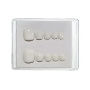 ناخن مصنوعی مدل پا ساده کد ۰۰۱ بسته ده عددی