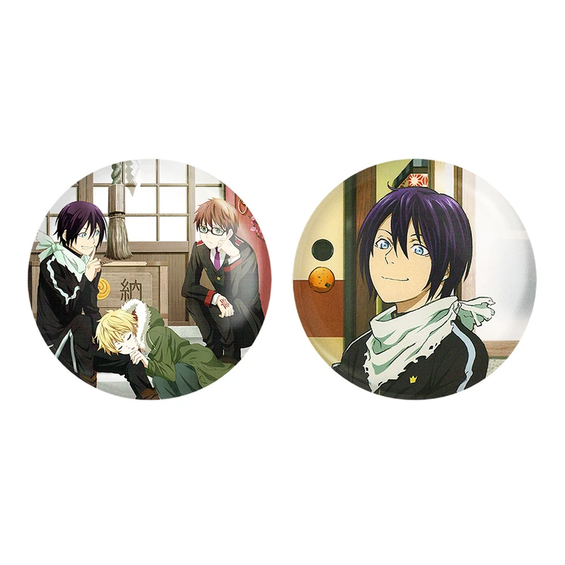 مگنت خندالو طرح یاتو و یوکینه و خدمتکار بیشامون انیمه نوراگامی کد 1270812706 مجموعه 2 عددی