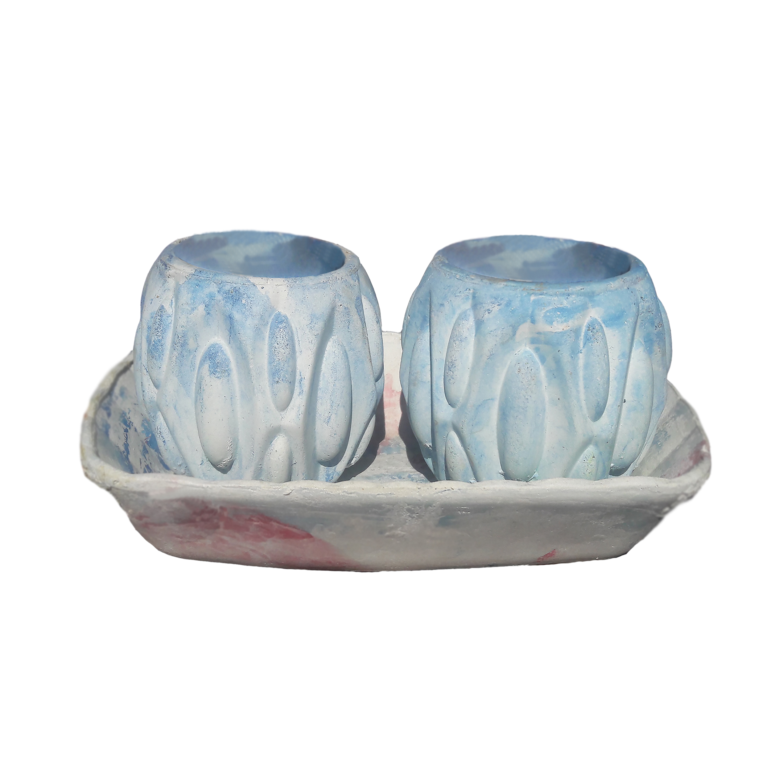 ست 3 تکه گلدان و زیر گلدانی مدل 3-tk