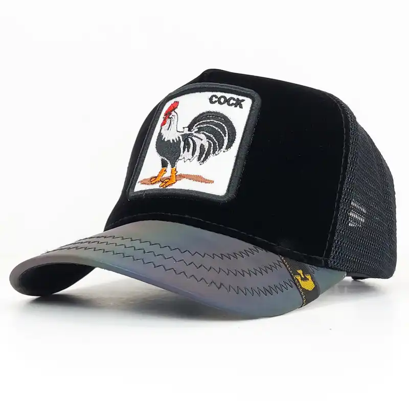 کلاه کپ گورین براز مدل پشت تور طرح خروس کد 1130