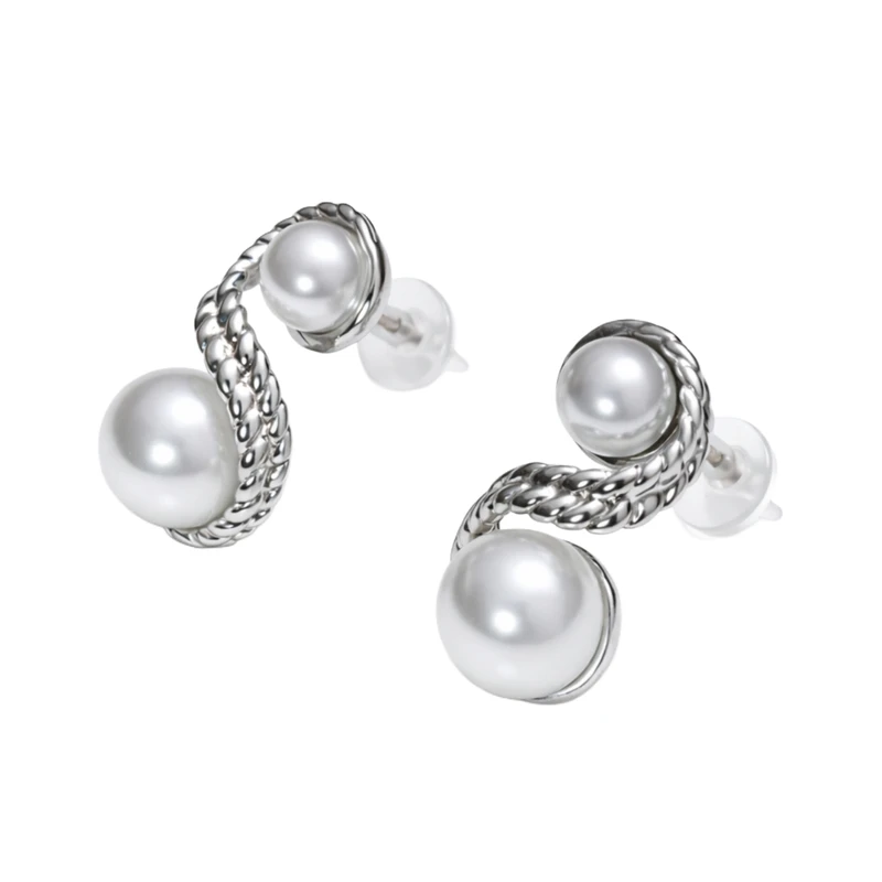 گوشواره میخی زنانه مدل مرواریدی 