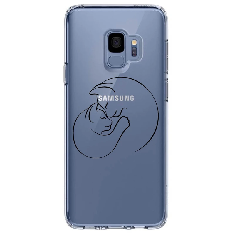کاور مگافون طرح گربه مدل C61-B مناسب برای گوشی موبایل سامسونگ Galaxy S9