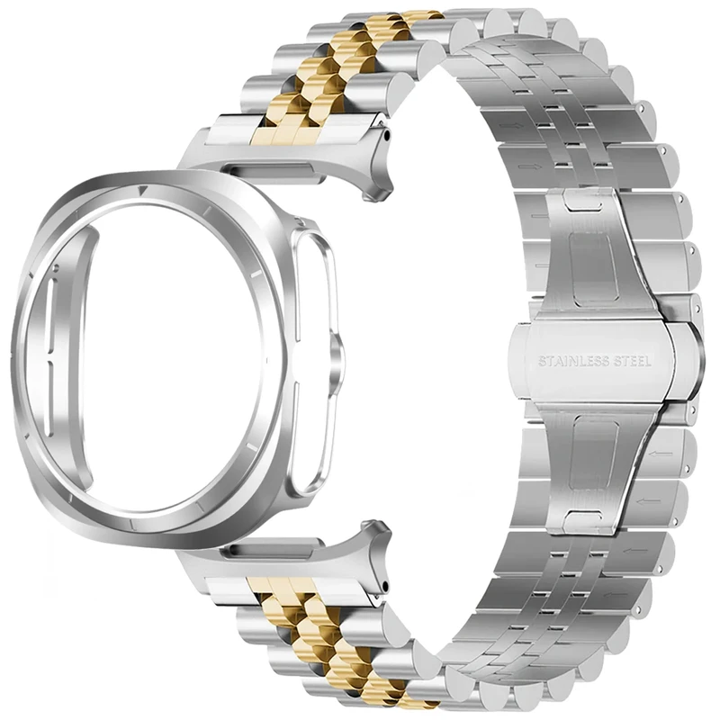 بند اسپریگ مدل 5Bead SL-DualC W7 مناسب برای ساعت هوشمند سامسونگ Galaxy Watch Ultra / Ultra 2025 47mm به همراه کاور