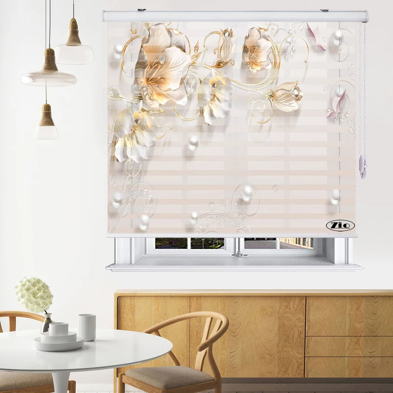 پرده زبرا زیو مدل 3D-1097 سایز 150x200 سانتی متر