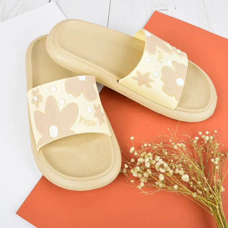 دمپایی زنانه پاپا مدل گل رز CR.2777