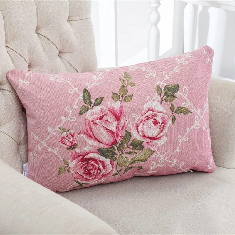 کاور کوسن انگلیش هوم مدل Twin Roses سایز 35x50 سانتی متر