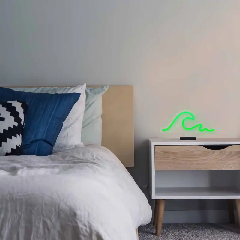 چراغ رومیزی ریموت دار مدل WAVE-GL_GR-GLASS