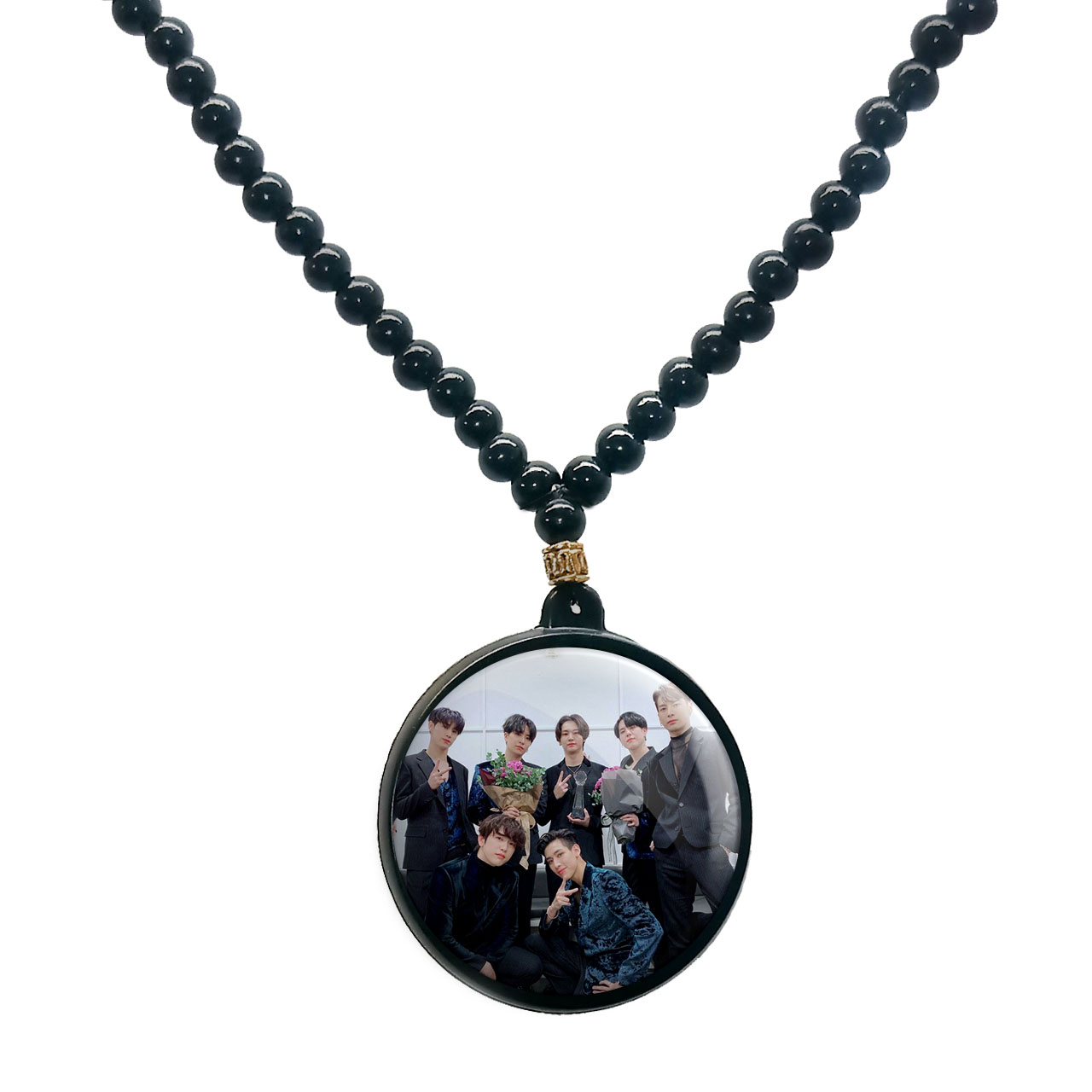 گردنبند پرمانه طرح GOT7 کد pmd.19217 مدل دو طرفه