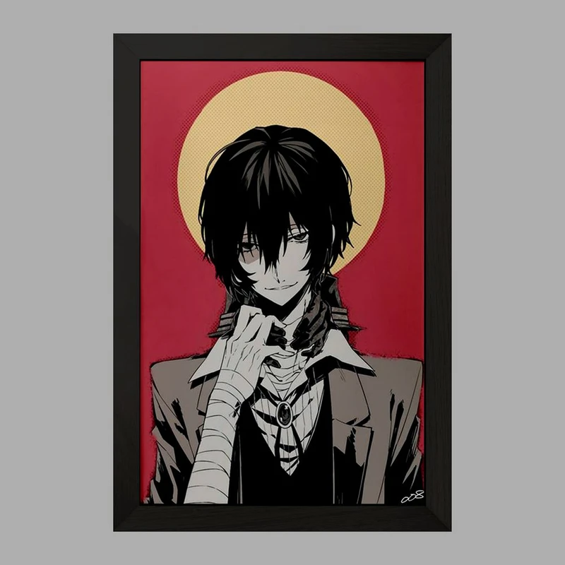 تابلو خندالو مدل دازای سان انیمه سگ های ولگرد بانگو  کد 11793