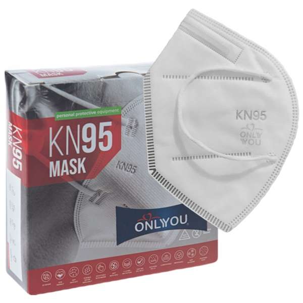 ماسک تنفسی اونلی یو مدل KN95W-590 بسته 10 عددی