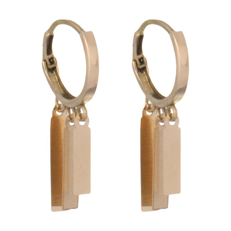 گوشواره طلا 18 عیار زنانه کانیار گالری مدل E16