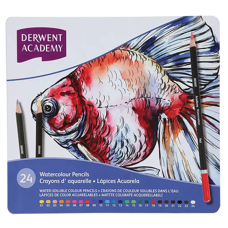 مداد آبرنگی 24 رنگ درونت کد DDR598