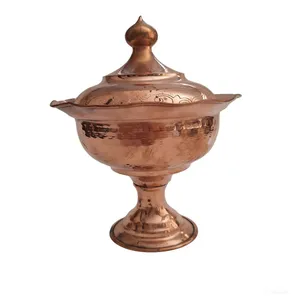 قندان مسی مدل پایه دار k-0012