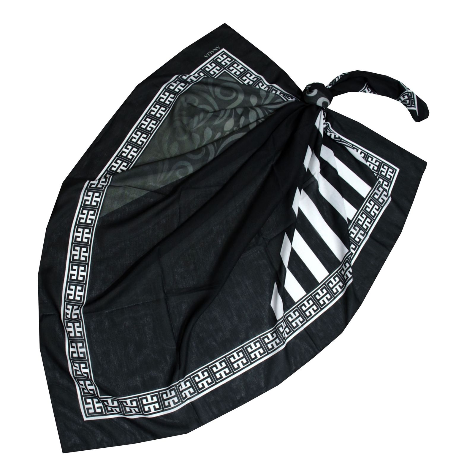 روسری زنانه مدل نخی حاشیه دار دست دوز کد 6080 - - 1