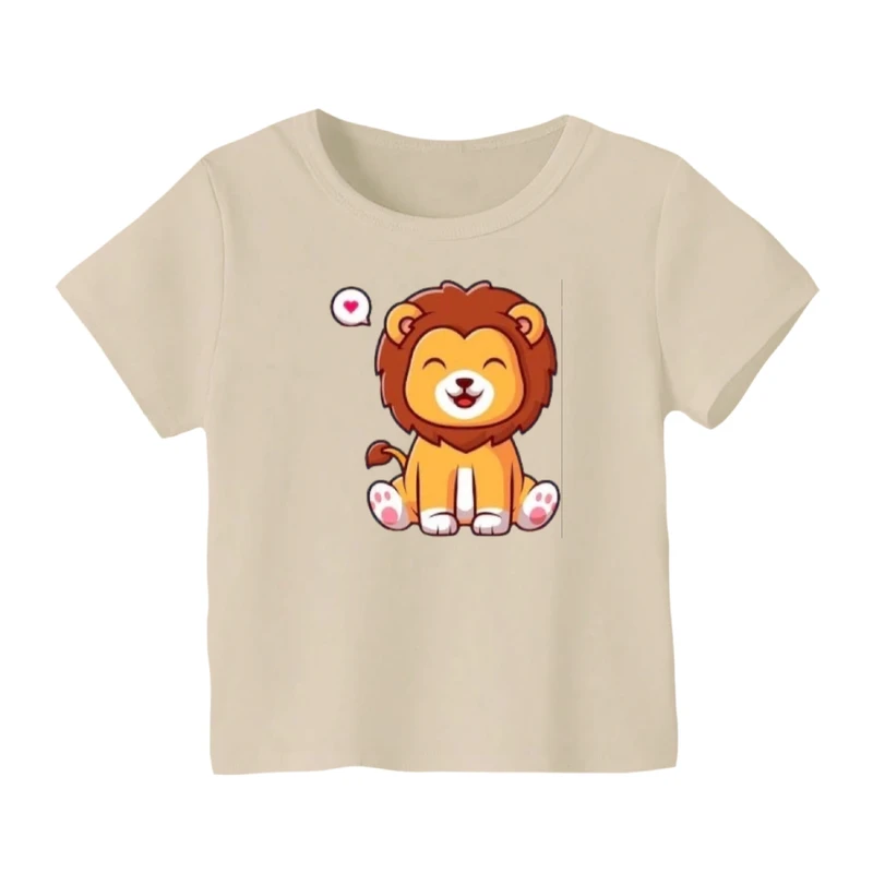 تی شرت آستین کوتاه بچگانه مدل شیر کد ۲