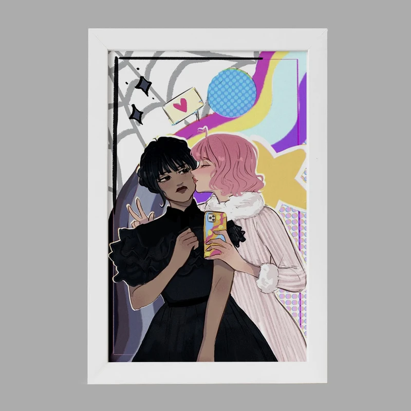 تابلو خندالو مدل سریال ونزدی Wednesday کد 25185