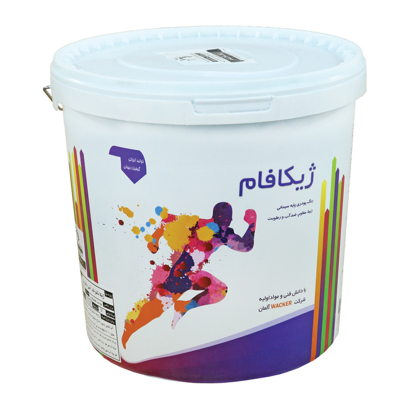 رنگ پایه سیمانی ژیکاوا مدل نانو ژیکا فام وزن 4 کیلو گرم