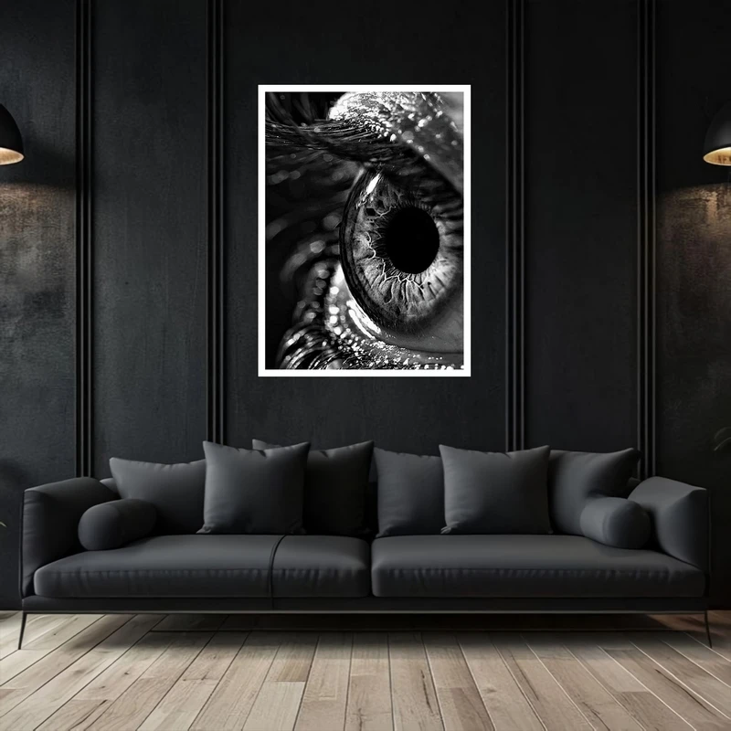 تابلو بکلیت طرح دکوری هنری و مدرن چشم انسان مدل W-bu5368