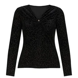 بلوز آستین سه ربع یقه هفت زنانه مدل A-064322