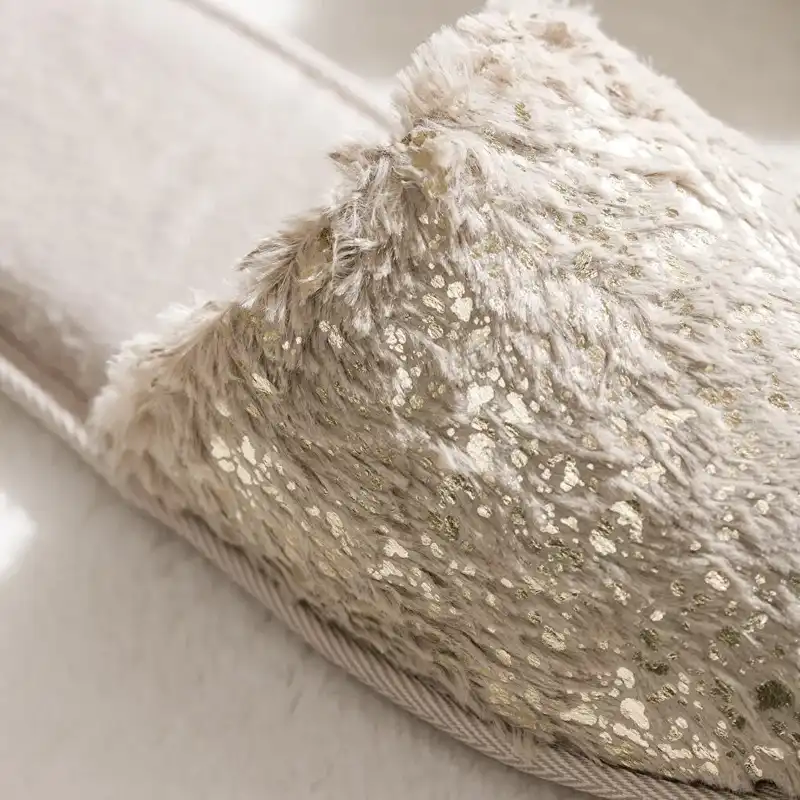 دمپایی حوله ای زنانه ال سی وایکیکی مدل سوپر شاینی استپ دار