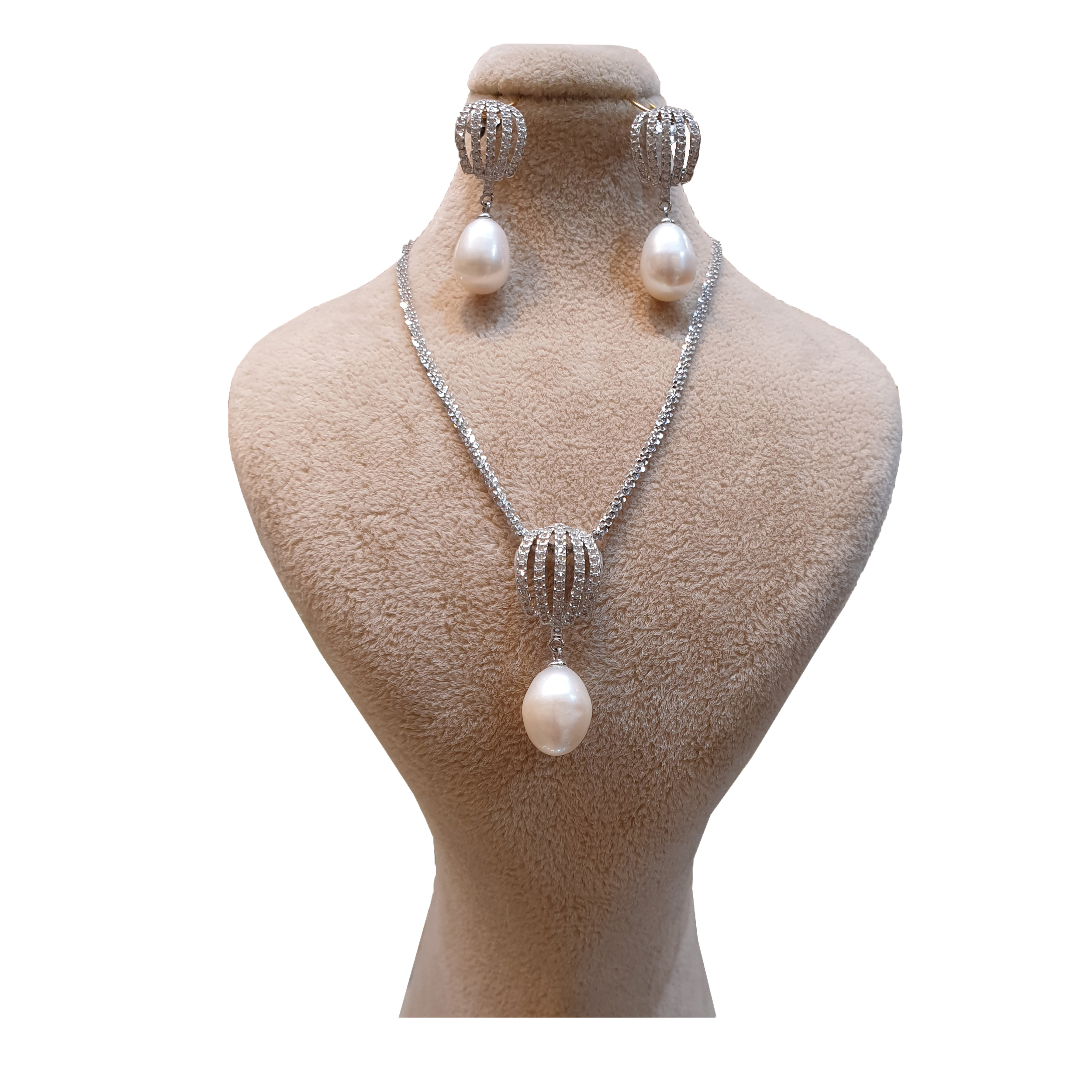 نیم ست نقره زنانه مدل 56