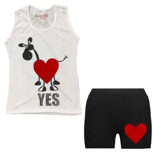 ست تاپ و شلوارک دخترانه کاندید اسپرت مدل 46