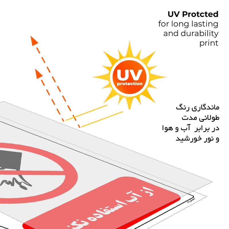 برچسب ایمنی مستر راد طرح از آب استفاده نکنید مدل HSE-OSHA-0664 برچسب ایمنی مستر راد طرح از آب استفاده نکنید مدل HSE-OSHA-0664