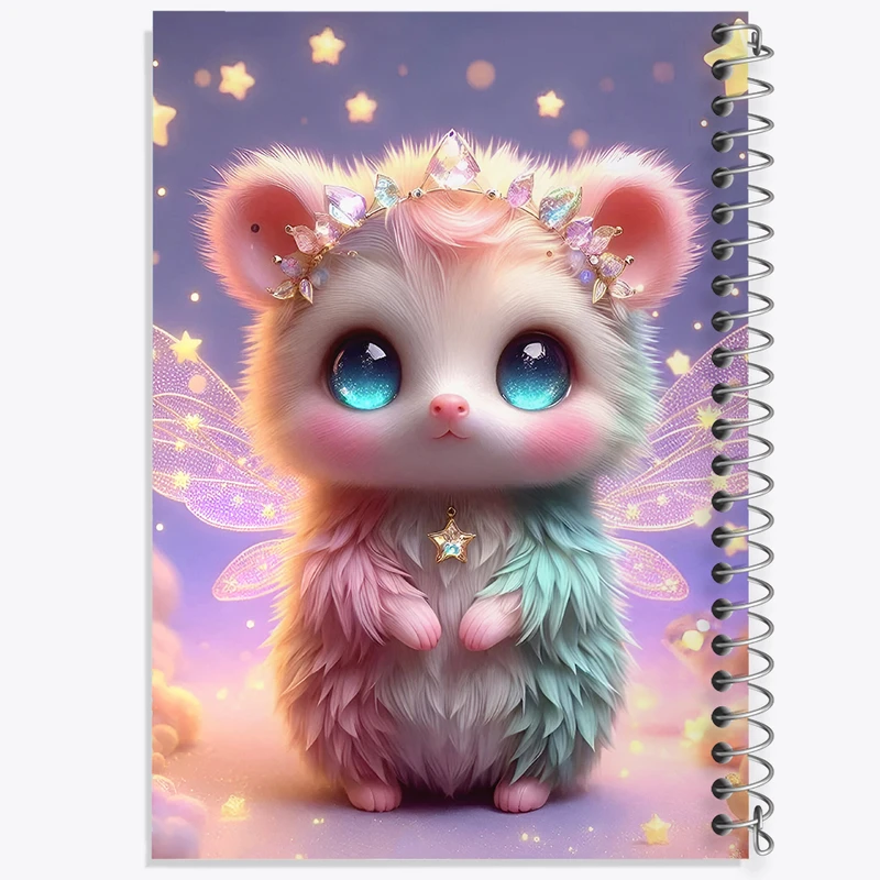 دفتر شطرنجی 50 برگ خندالو طرح موش کیوت کد F5385