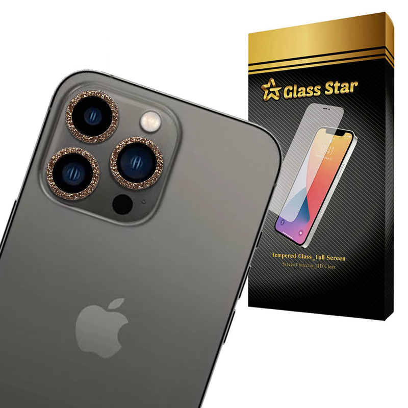 محافظ لنز دوربین گلس استار مدل BRILIANTS مناسب برای گوشی موبایل اپل iPhone 14 Pro