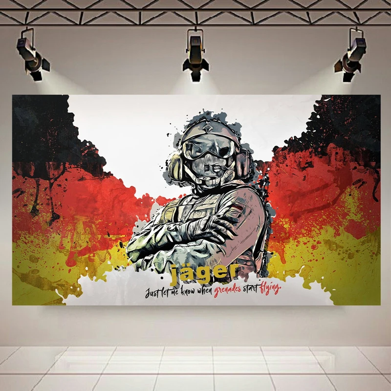 تابلو بوم طرح Game مدل Rainbow six siege( Jager ) کد AR3790