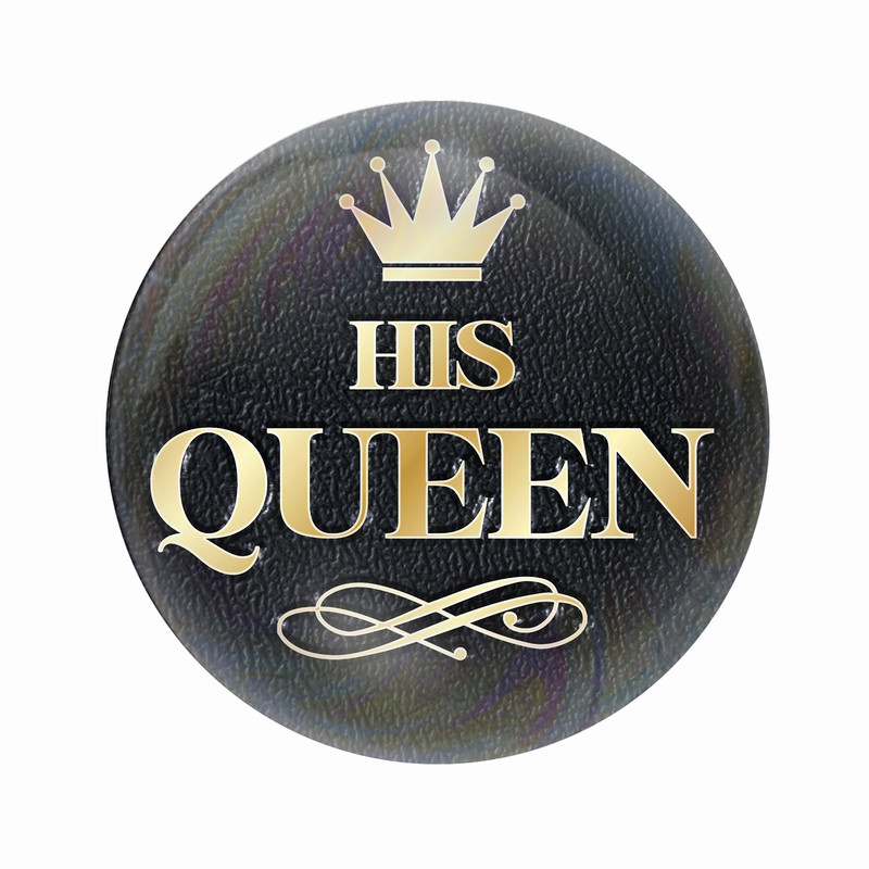 مگنت عرش طرح نوشته Her QUEEN کد Asm3588
