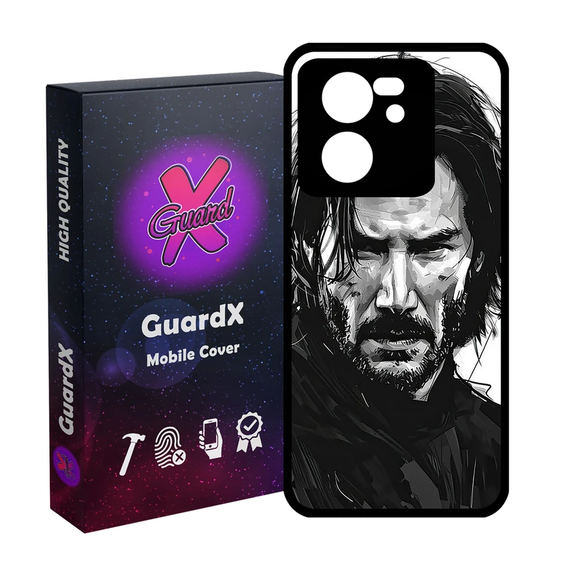 کاور گارد ایکس طرح جان ویک مدل Glass10754 مناسب برای گوشی موبایل شیائومی 13T/13T Pro/Redmi K60 Ultra