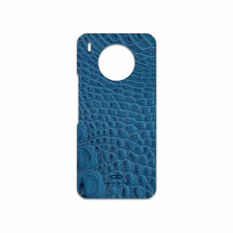 برچسب پوششی ماهوت مدل Blue-Crocodile-Leather مناسب برای گوشی موبایل آنر 50 Lite