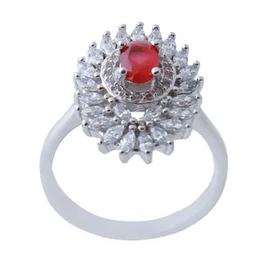   انگشتر نقره زنانه بازرگانی میلادی کد AWR_670