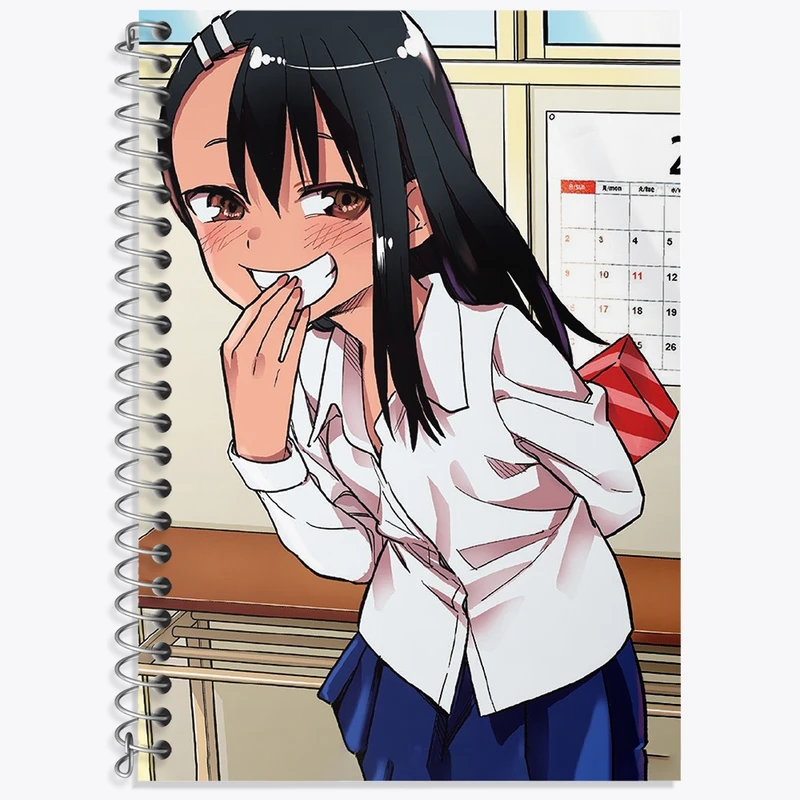 دفتر زبان 50 برگ خندالو مدل سه خط طرح ناگاتارو انیمه ناگاتورو کد 34002