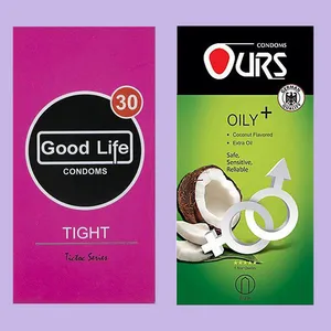 کاندوم گودلایف مدل Tight بسته 12 عددی به همراه کاندوم اورز مدل Oily Plus بسته 12 عددی