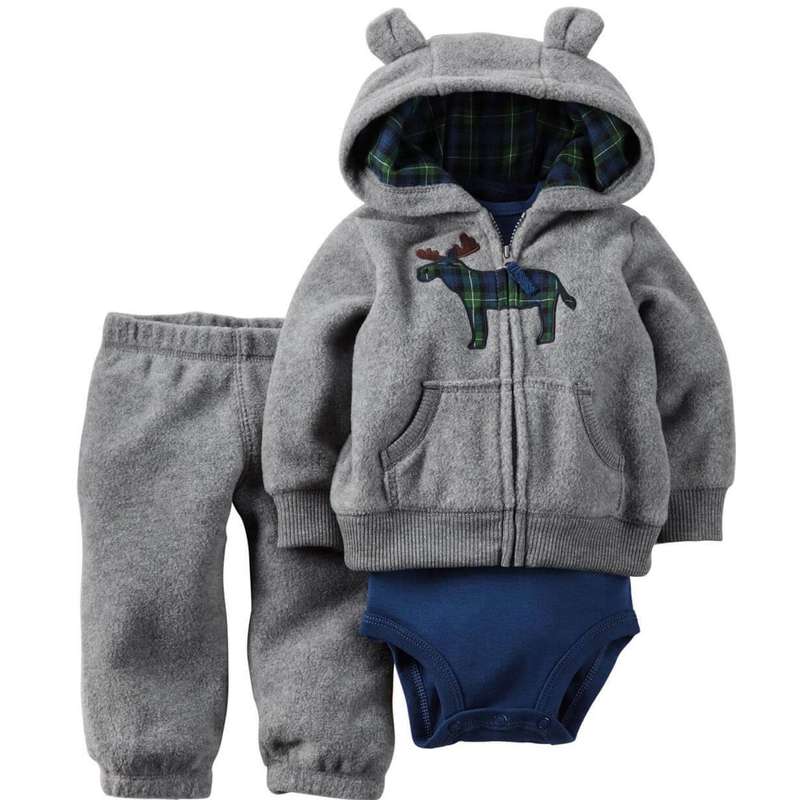 ست 3 تکه لباس نوزادی کارترز مدل گوزن