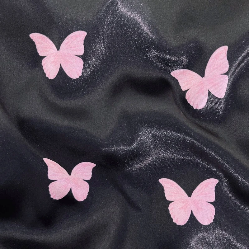 عکس شماره 5 : کلاه زنانه مدل ساتن ابریشم طرح پروانه